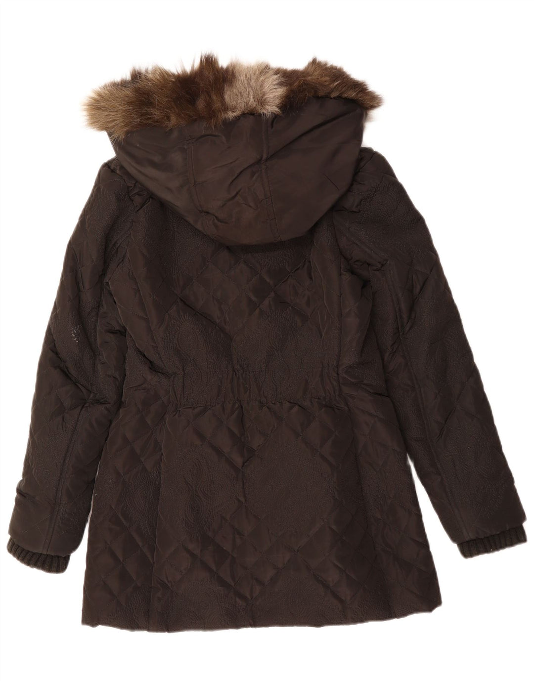 DESIGUAL Jachetă matlasată cu glugă pentru femei EU 38 Medium Black Paisley