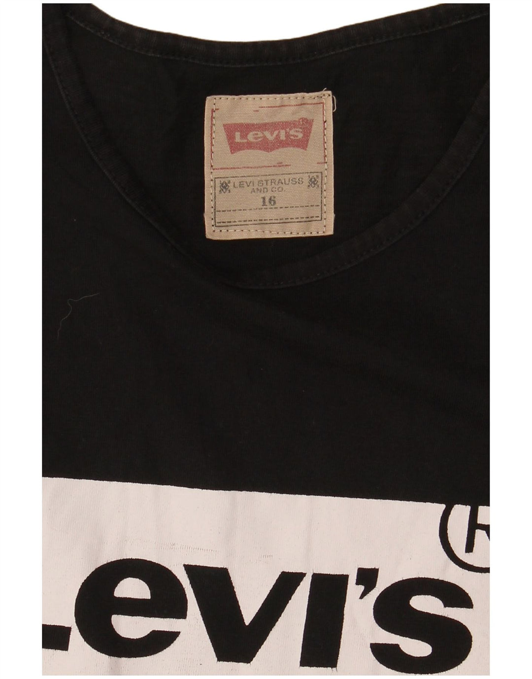Tricou grafic Levi's pentru baieti Top 15-16 ani negru