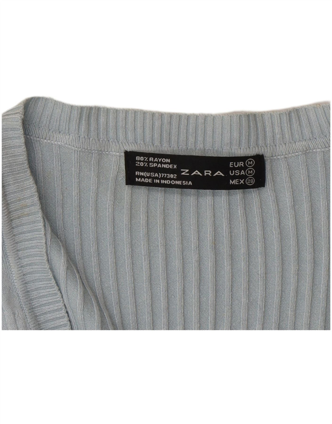 Pulover Cardigan pentru Damă Zara UK 12 Medium Blue Rayon