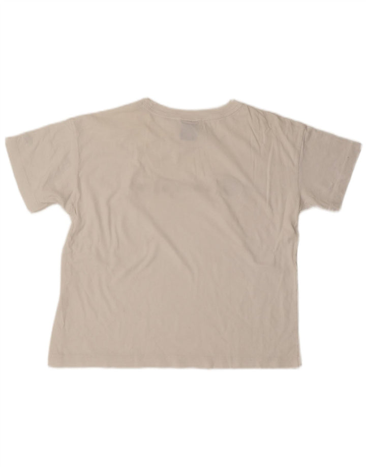 Tricou cu grafic crop Champion pentru femei Top UK 14 Medium White