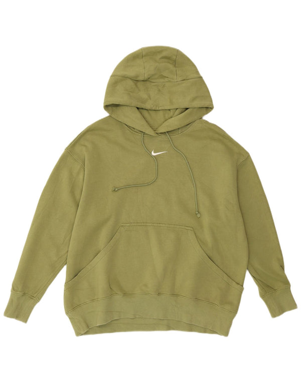 Pulover supradimensionat pentru femei NIKE UK 14 bumbac verde mediu