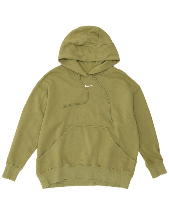 Pulover supradimensionat pentru femei NIKE UK 14 bumbac verde mediu