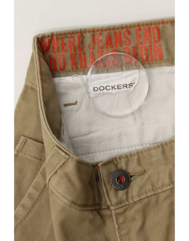 Pantaloni chino subțiri Dockers pentru bărbați L28 L30 bej