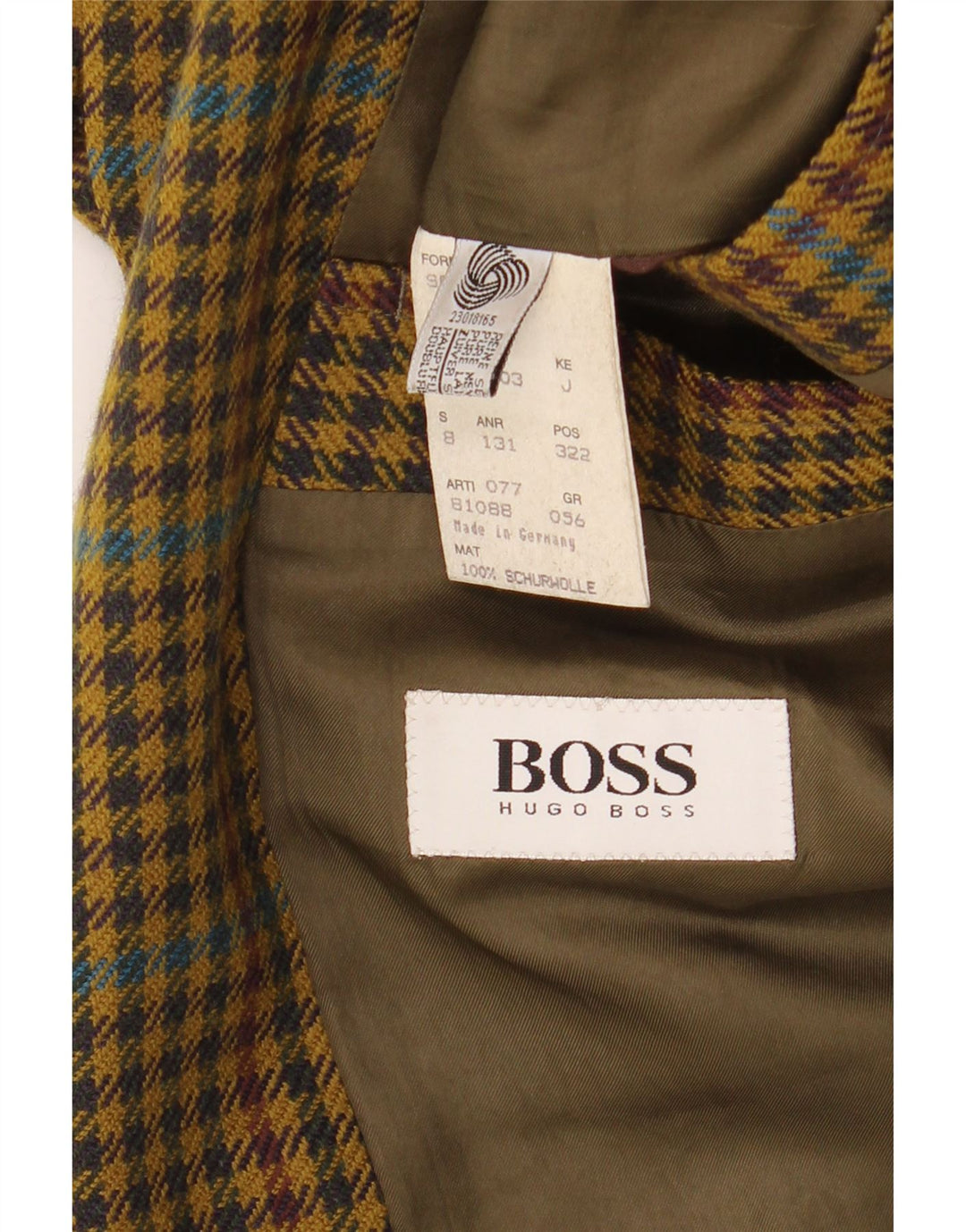 Blazer pentru bărbați HUGO BOSS, cu 2 nasturi, EU 56 3XL, picior de gală galben