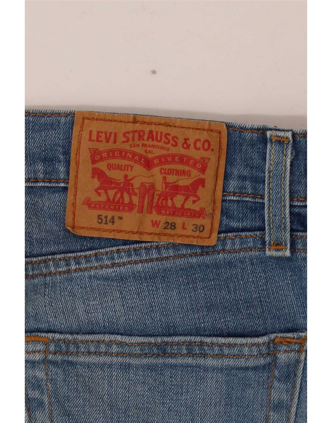 Blugi drepti distressed 514 Levi's pentru femei W28 L30 albastru