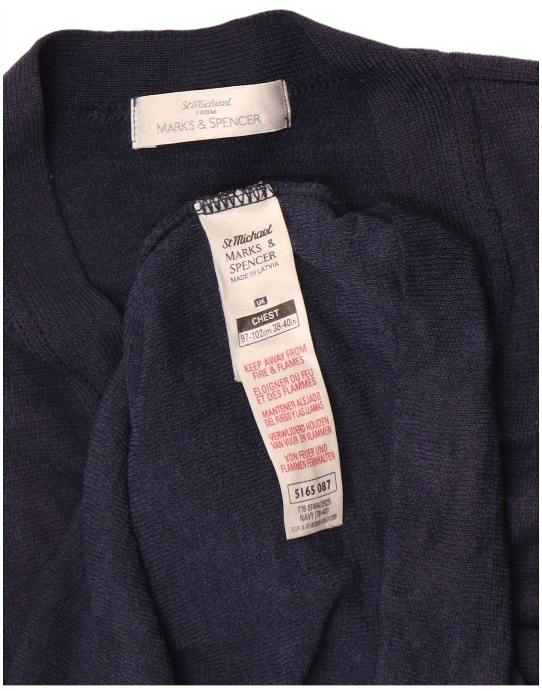 Pulover cardigan pentru femei Marks & Spencer EU 38/40 Mediu Lână bleumarin