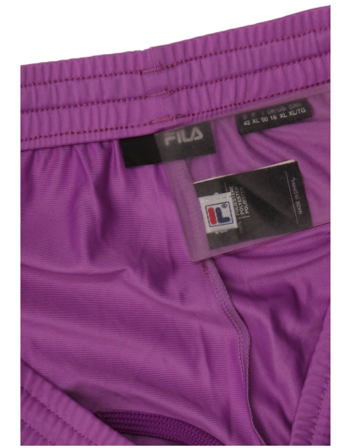 Pantaloni de trening Fila pentru femei UK 16 Poliester violet mare