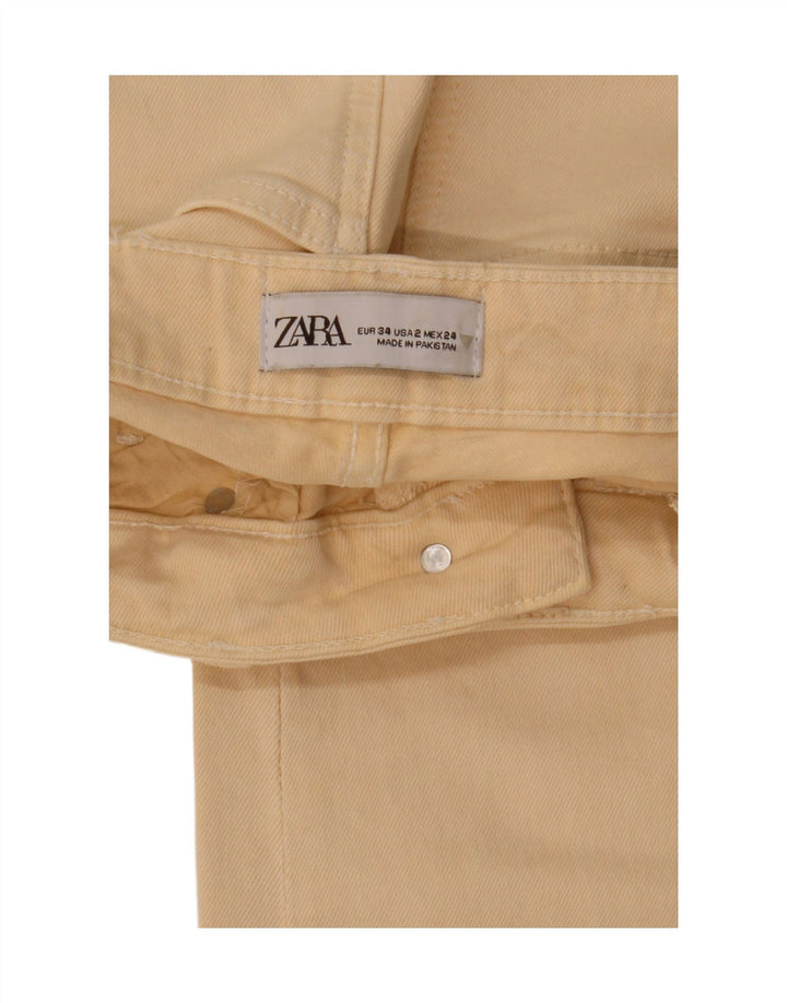 Blugi Bootcut pentru Damă Zara EU 34 2XS L24 L27 Bej