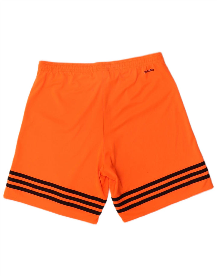 Pantaloni scurți sport pentru bărbați Adidas Climalite Poliester portocaliu mic
