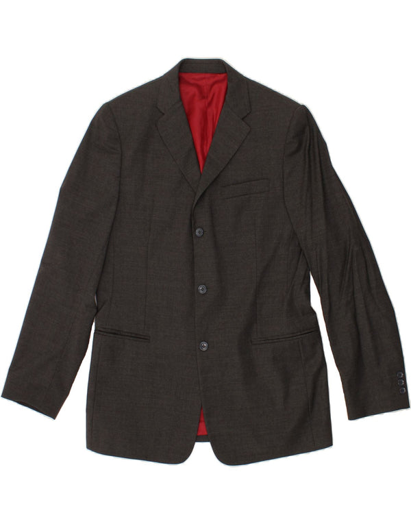 DOLCE & GABBANA Costum pentru bărbați cu 3 nasturi și 2 piese UK 40 mare L36 L34 Lână gri