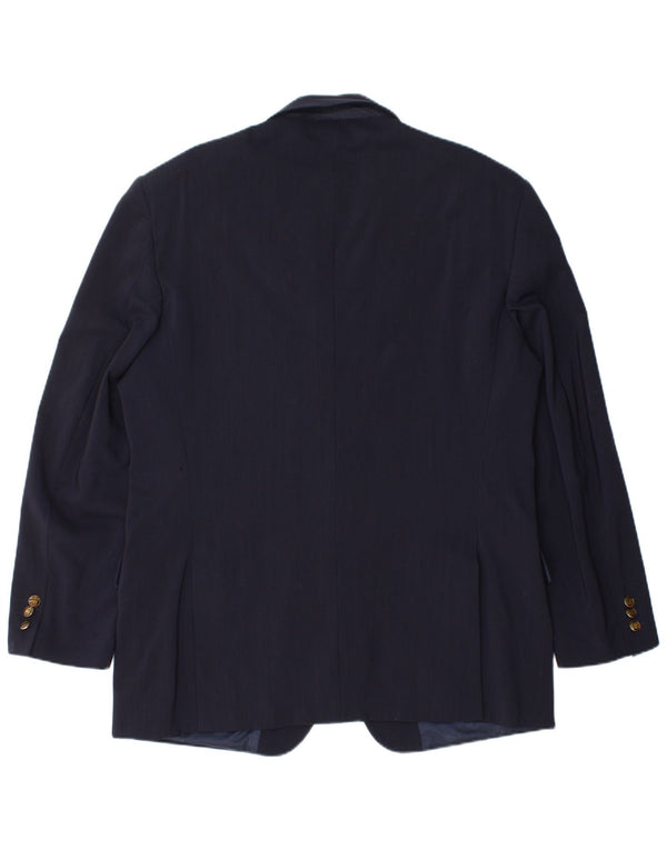 Sacou Ferre pentru bărbați cu 2 nasturi IT 54 2XL Lână virgină bleumarin