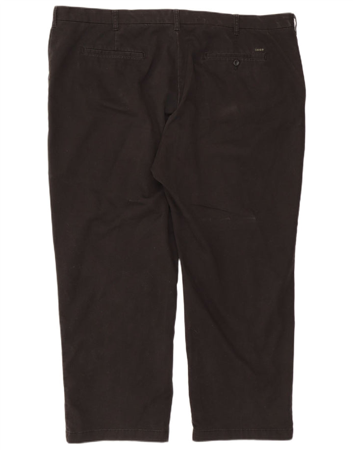Pantaloni chino drept bărbați Izod L48 L30 bumbac negru