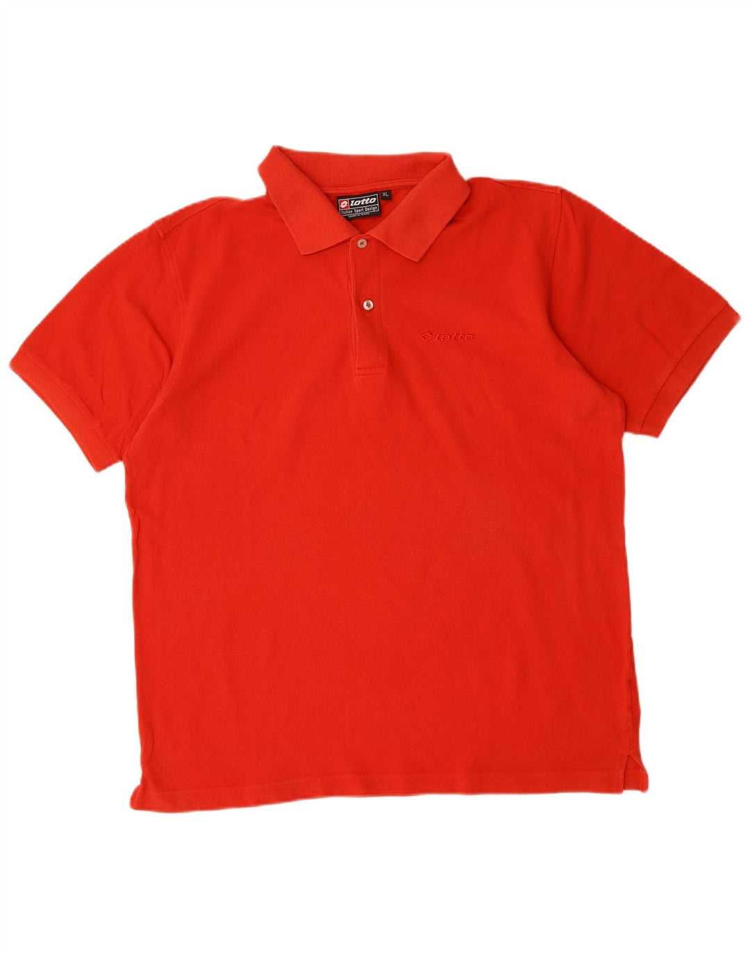 LOTTO Mens Polo Shirt XL Red Cotton