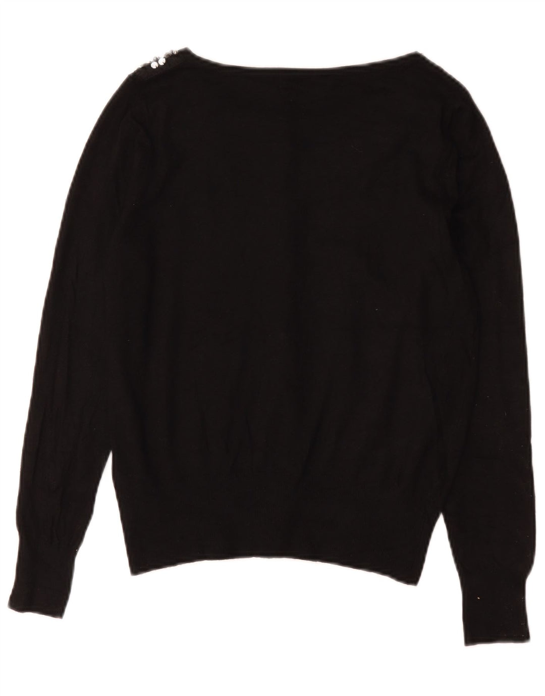 Pulover cardigan pentru femei Marks & Spencer UK 12 bumbac mediu negru