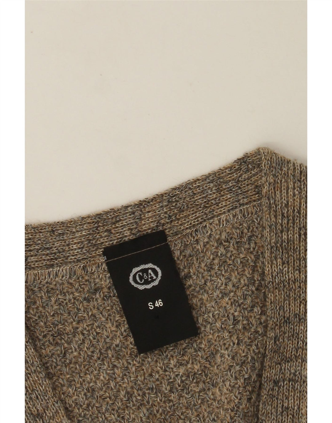 Pulover cardigan fără mâneci pentru bărbați C&A IT 46 Small Gri Acrilic