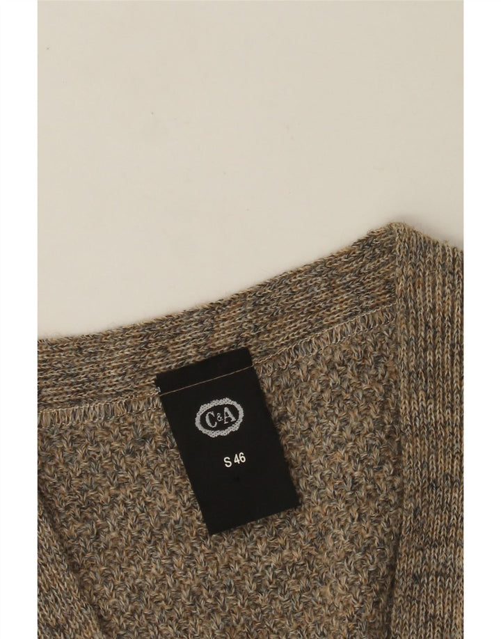 Pulover cardigan fără mâneci pentru bărbați C&A IT 46 Small Gri Acrilic