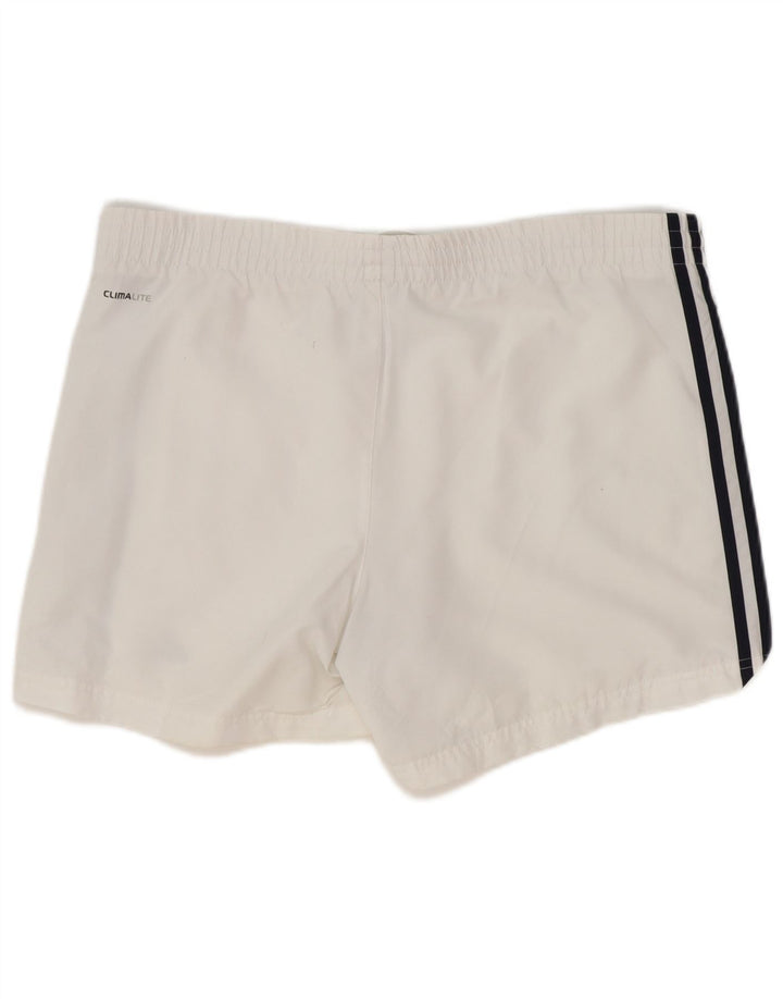 Pantaloni scurți sport Adidas Clima 365 pentru bărbați, poliester alb mic