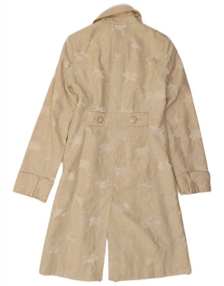 Pardesiu Kenneth Cole pentru femei UK 10 mic, bej, bumbac floral