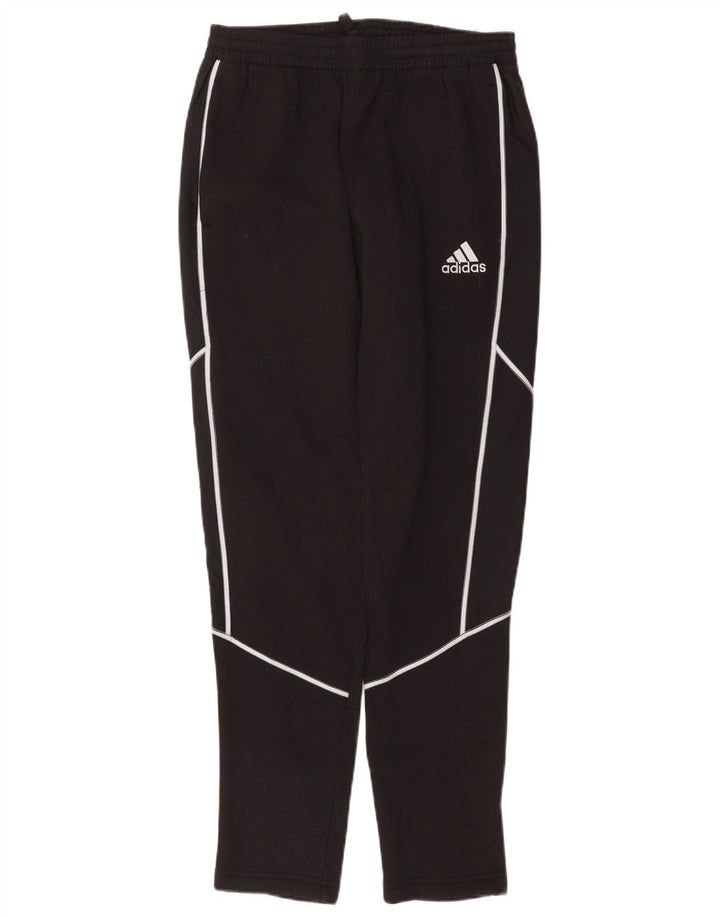 Pantaloni de trening Adidas pentru bărbați, bumbac mediu negru
