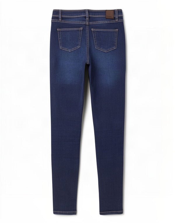 Blugi skinny pentru femei Bench UK 10 Small W27 L30 Bumbac bleumarin