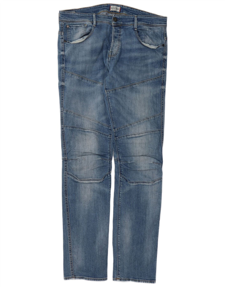 Blugi slim pentru bărbați Jack & Jones W36 L34 albastru