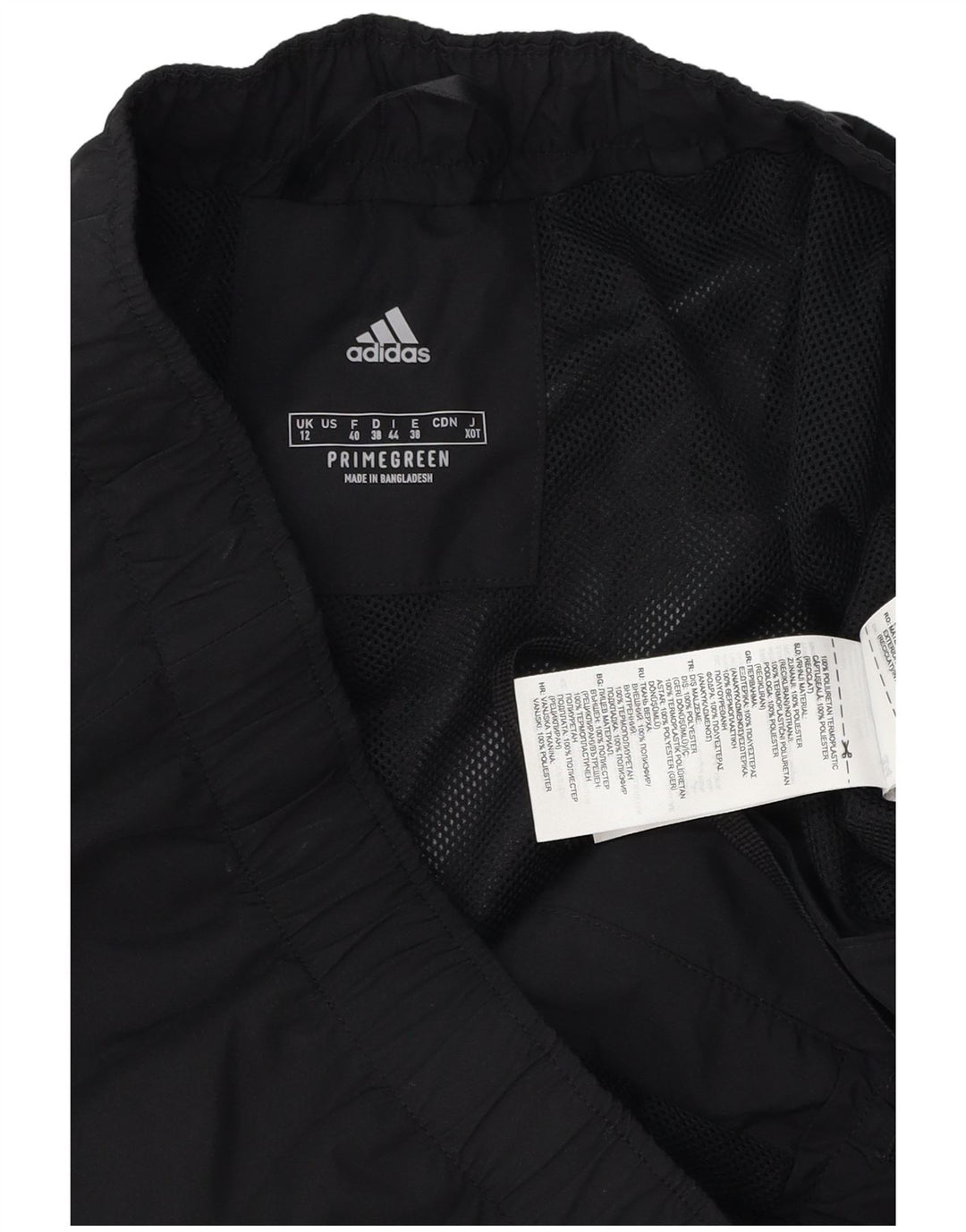 Pantaloni impermeabili pentru femei Terrex Adidas UK 12 Poliester mediu negru