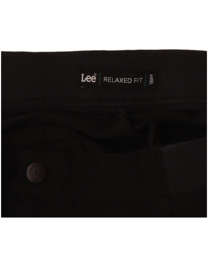 Pantaloni Capri cargo LEE pentru femei, cu croiala relaxată, US 14 XL W34 L20 Negri