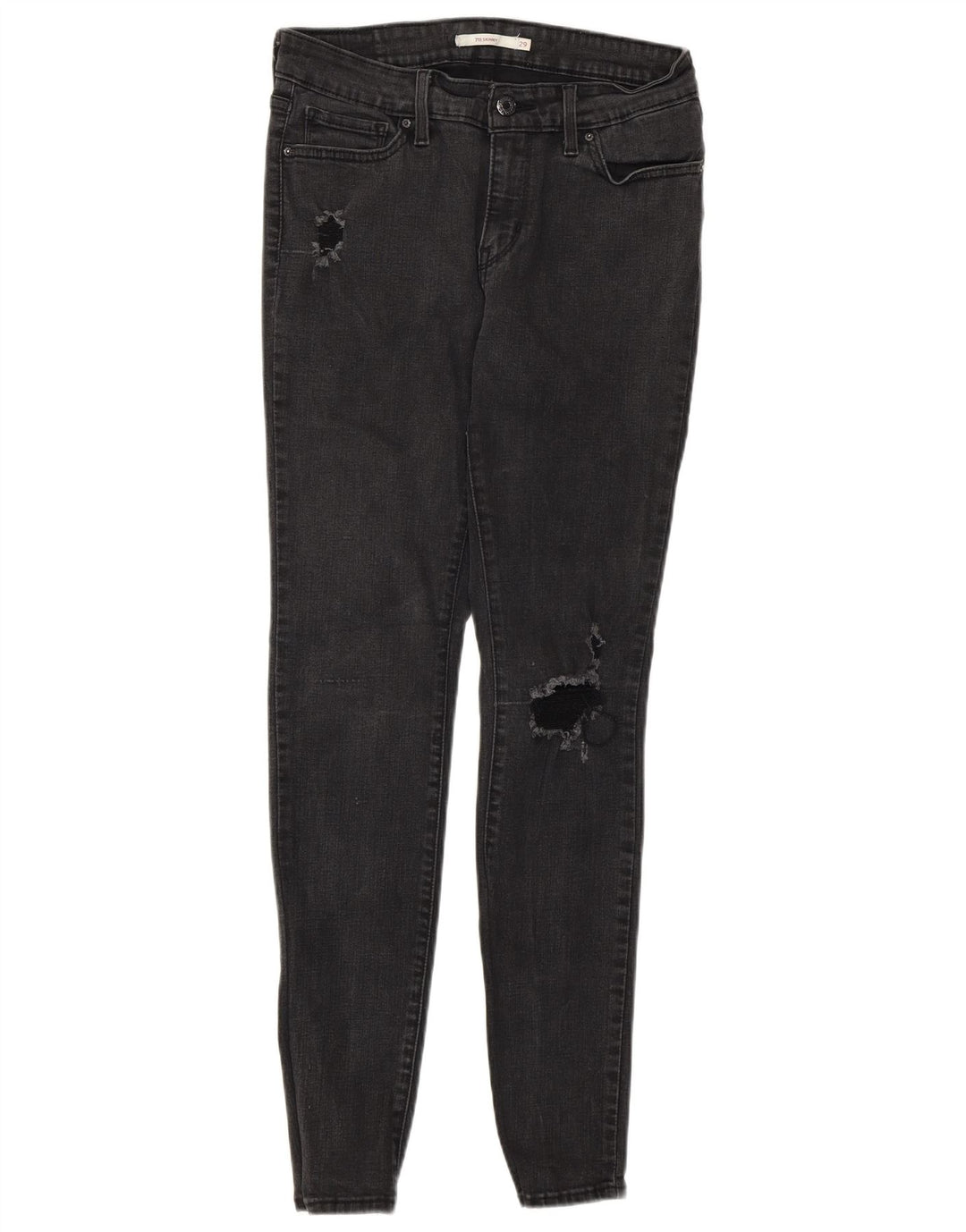 Blugi skinny 711 distressed pentru femei LEVI'S W29 L30 gri