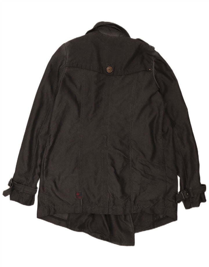 Trench supradimensionat pentru femei KHUJO UK 10 Poliester negru mic