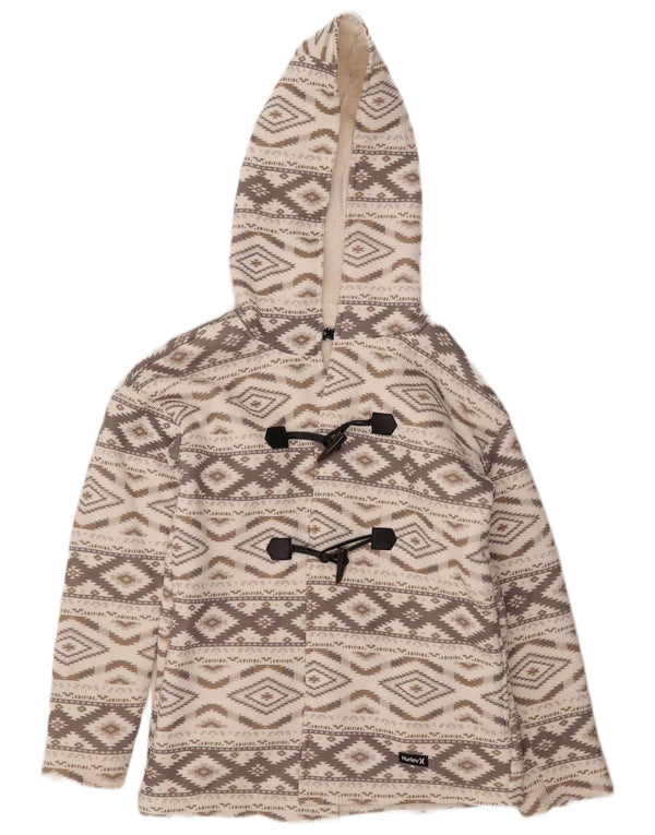 Jachetă duffle supradimensionată pentru femei Hurley UK 6 XS Gri Argyle/Diamond Aztec