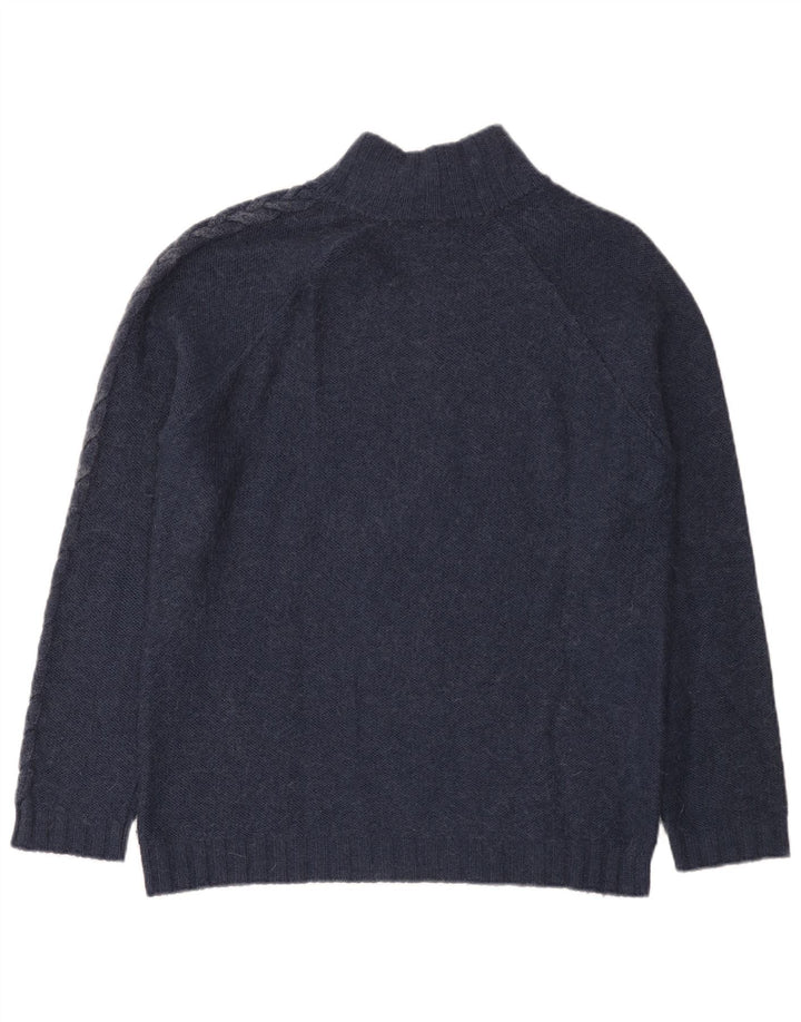 Pulover pentru bărbați Armani Jeans cu gât cu nasturi, 2XL, bleumarin
