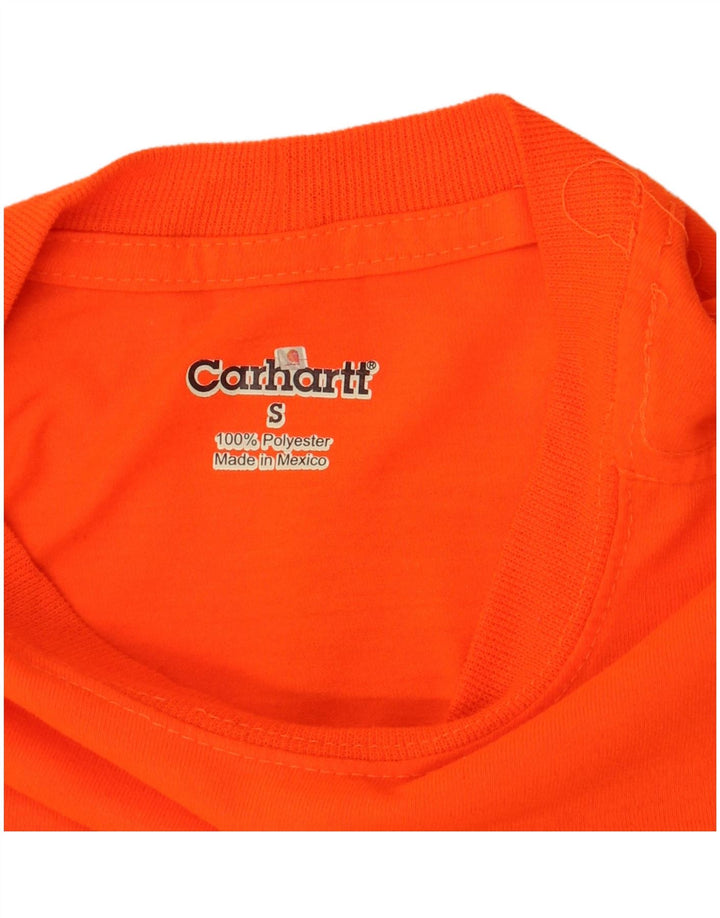 Top pentru bărbați Carhartt cu mânecă lungă, poliester portocaliu mic