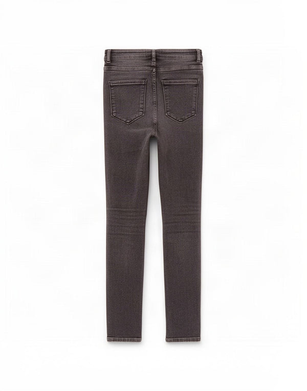 Blugi skinny pentru femei cu talie înaltă Zara EU 38 Mici L28 L26 Bumbac gri