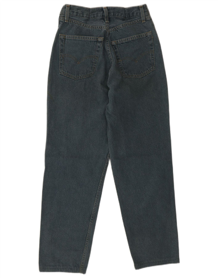 Blugi conici pentru femei Vintage W25 L26 Albastru