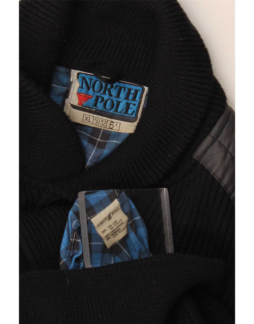 Pulover cardigan pentru bărbați North Pole XL Lână bleumarin