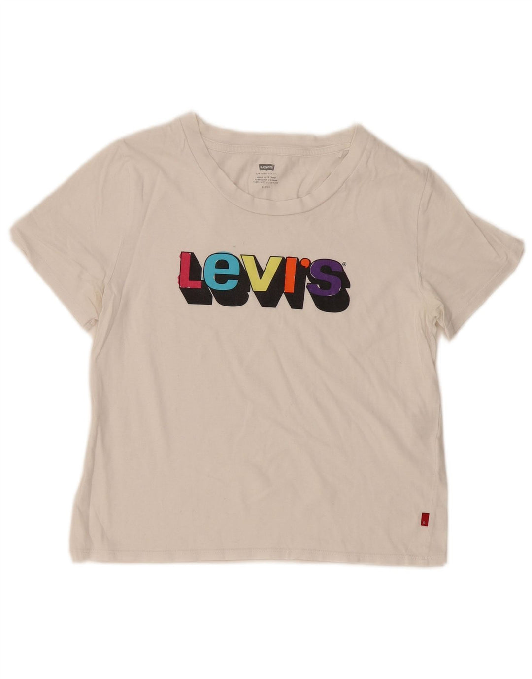 Tricou grafic Levi's pentru femei Top UK 10 Small White