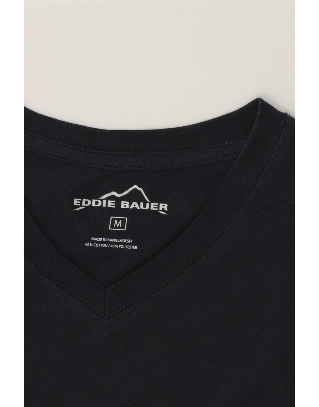 EDDIE BAUER Mens T-Shirt Top Medium Navy Blue Cotton Vintage Eddie Bauer and Second-Hand Eddie Bauer from Messina Hembry 