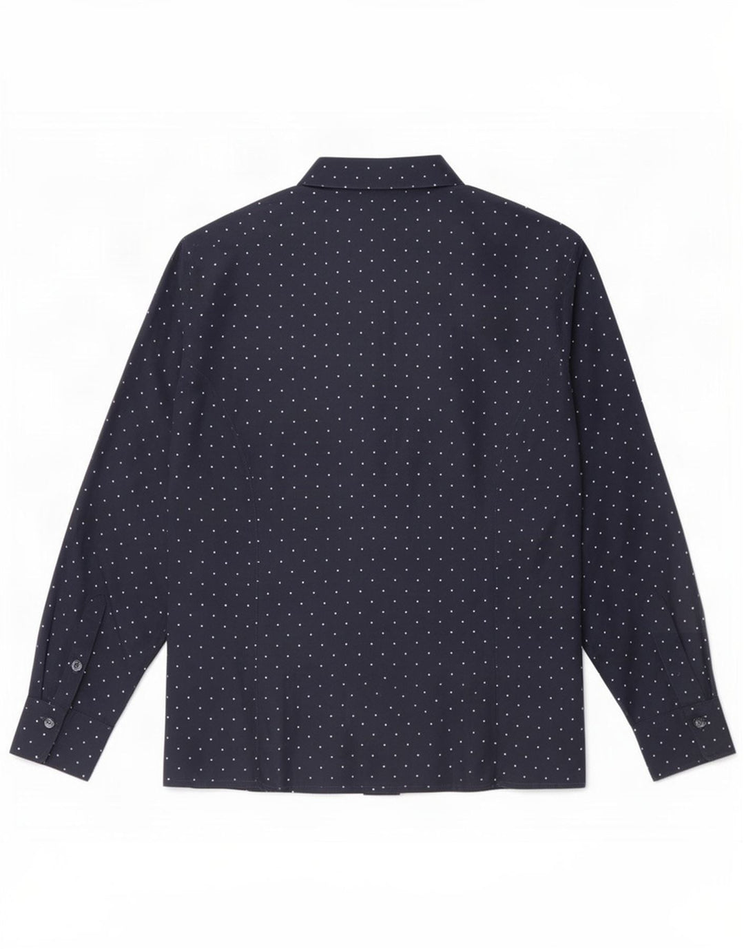 Cămașă vintage pentru femei UK 14 Medium bleumarin pete