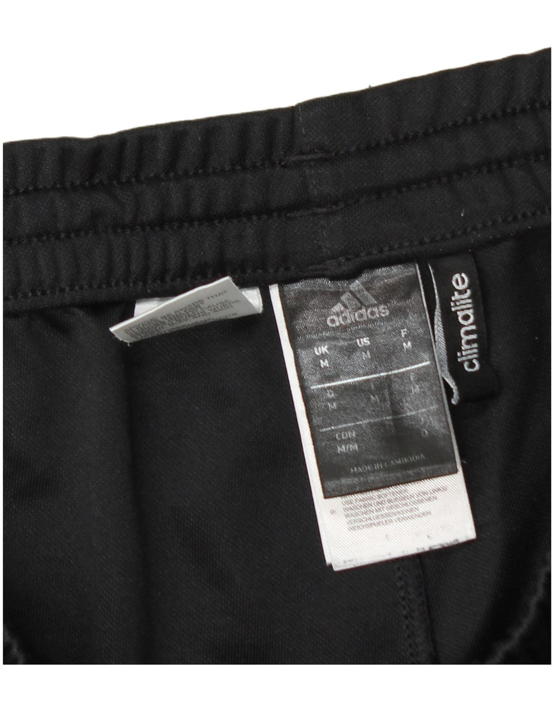 Pantaloni de trening Adidas Climalite pentru bărbați, poliester mediu negru