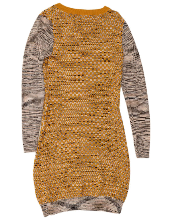 Rochie jumper pentru femei French Connection UK 12 Medium Yellow Colorblock