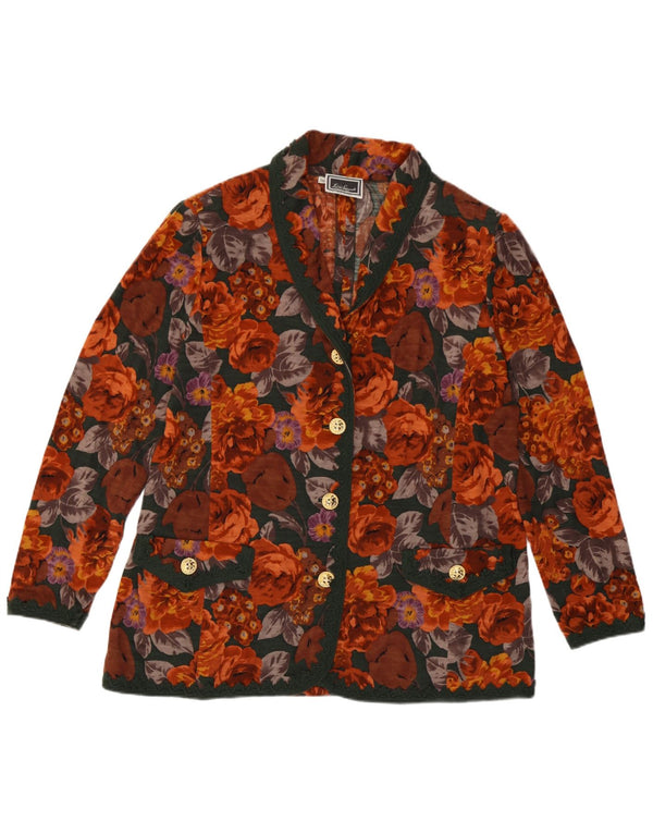 Jachetă pentru femei Luisa Spagnoli, cu 4 nasturi, IT 50 XL, multicoloră, florală