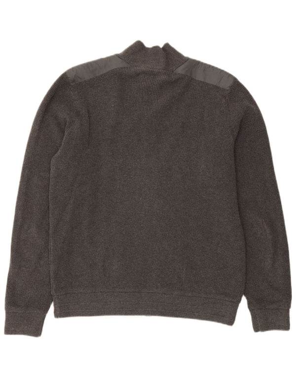 Pulover cardigan pentru bărbați Marks & Spencer, Blue Harbour, cu croiala normală, gri mediu