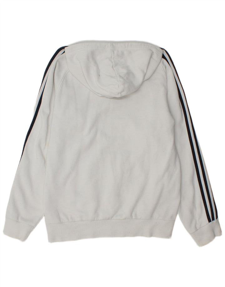 Pulover Adidas pentru bărbați, bumbac alb mediu