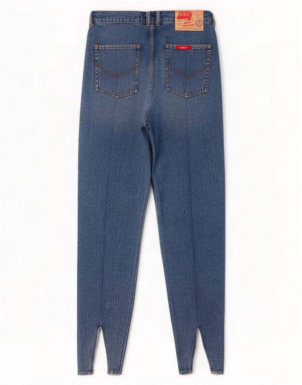 Rifle Womens Tapered Jeans W31 L30 Blue Cotton