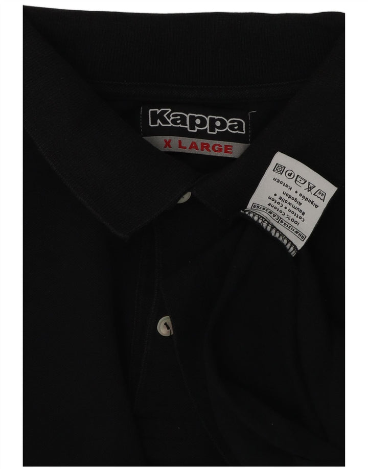 Cămașă polo pentru bărbați KAPPA XL bumbac negru