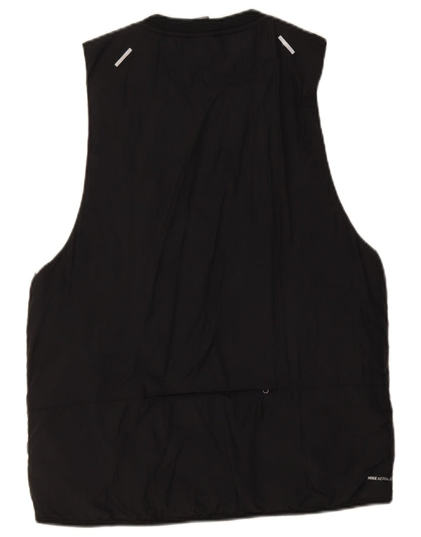 Gilet de alergare pentru bărbați Nike UK 38 Medium Black Nylon