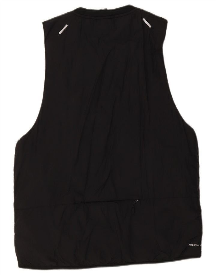 Gilet de alergare pentru bărbați Nike UK 38 Medium Black Nylon
