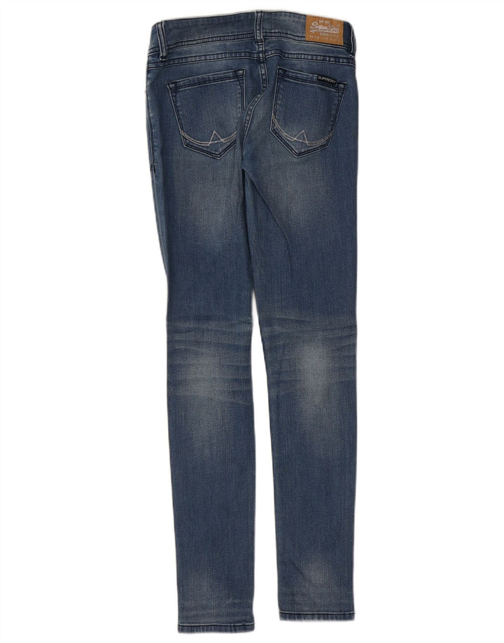 SUPERDRY blugi super skinny pentru femei W26 L30 bumbac albastru