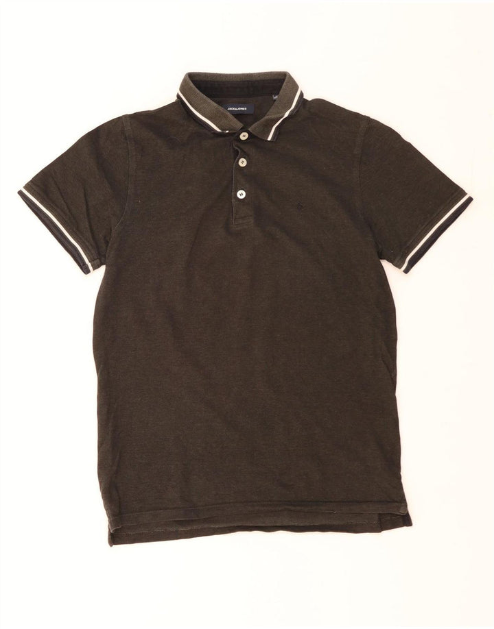 Cămașă polo pentru bărbați JACK & JONES, cu dungi mari, kaki