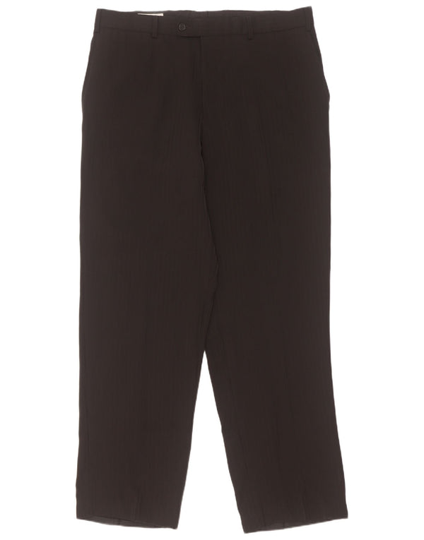 Angelo Litrico Pantaloni drepți pentru bărbați IT 52 XL W38 L32 Negru cu dungi